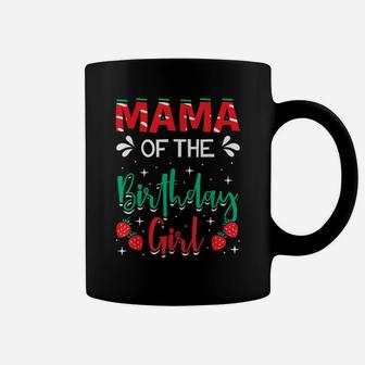 Mama Of The Birthday Girl Strawberry Themed B-Day Party Coffee Mug | Crazezy CA