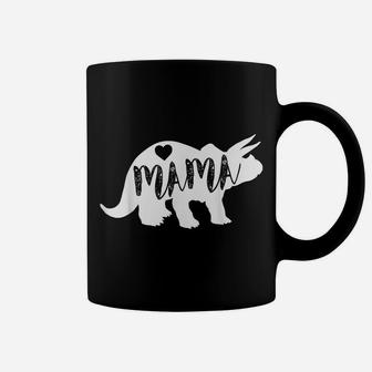 Mama Triceratops Dinosaur Funny Gift For Mother Day Coffee Mug | Crazezy DE