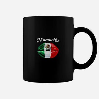 Mamacita Mexican Flag Lips Cinco De Mayo Coffee Mug | Crazezy UK