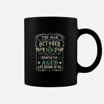 Man Myth Legend Born In October 1951 Coffee Mug | Crazezy UK