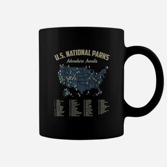 Map Us Camping Hiking Outdoor Coffee Mug | Crazezy