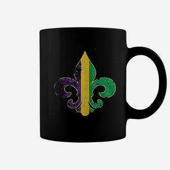 Mardi Gras Fleur De Lis Long Coffee Mug - Thegiftio UK