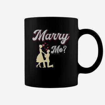 Marry Me Valentine Day Gift Romantic Engagement Happy Valentines Day Coffee Mug - Seseable