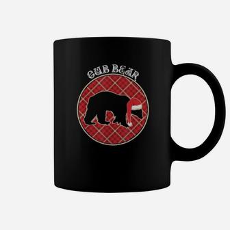Matching Family Cub Polar Bear Buffalo Plaid Xmas Coffee Mug - Monsterry