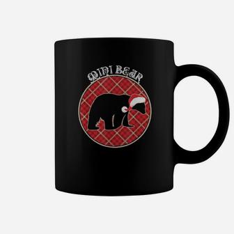 Matching Family Mini Polar Bear Buffalo Plaid Xmas Coffee Mug - Monsterry