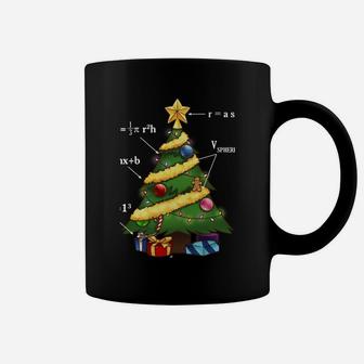 Math Christmas Tree Oh Geometree Funny Geometry Math Teacher Coffee Mug | Crazezy DE