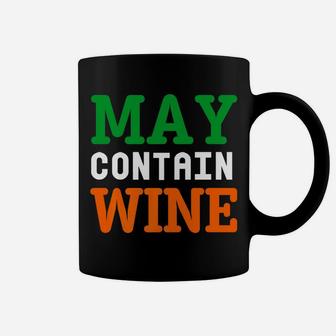May Contain Wine Saint Patricks Day Flag Irish Coffee Mug - Thegiftio UK