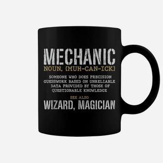 Mechanic Definition Funny Noun Meaning Vintage Gifts Men Coffee Mug | Crazezy CA