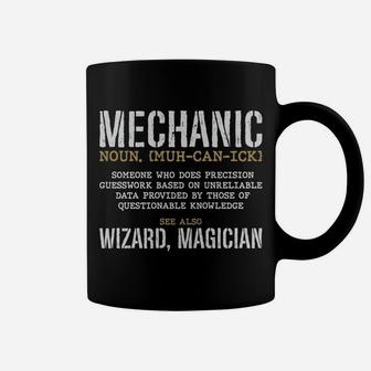 Mechanic Definition Funny Noun Meaning Vintage Gifts Men Sweatshirt Coffee Mug | Crazezy
