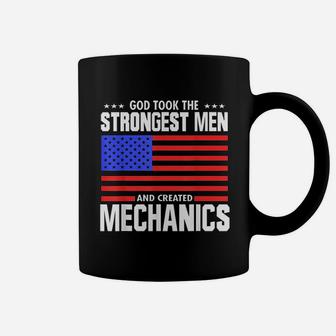 Mechanic Job God Took The Strongest Men Coffee Mug - Thegiftio UK