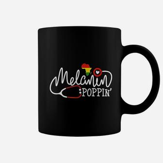 Melanin Poppin Nurse Coffee Mug | Crazezy CA