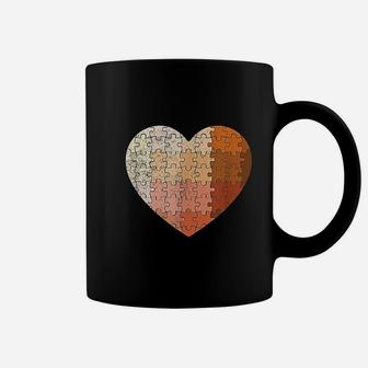 Melanin Puzzle Heart Black Pride Coffee Mug - Thegiftio UK