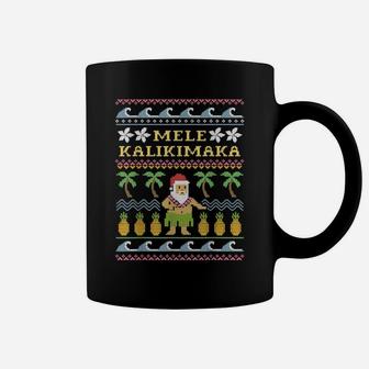 Mele Kalikimaka Christmas, Ugly Sweater Costume, Funny Santa Coffee Mug | Crazezy