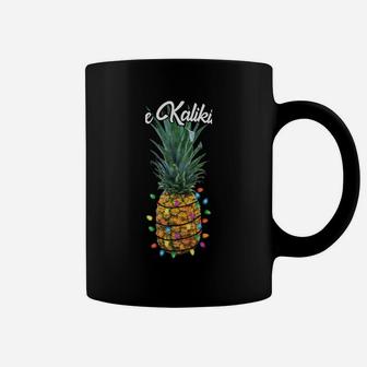 Mele Kalikimaka Shirt Hawaiian Funny Christmas Pineapple Coffee Mug | Crazezy