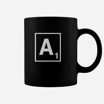 Men A Scrabble Initial Monogram Letter A Coffee Mug | Crazezy