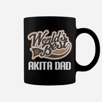 Mens Akita Dog Dad Fathers Day Pet Gift Coffee Mug | Crazezy