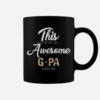 Mens Awesome G-Pa Shirt G-Pa Gift From Granddaughter Grandson Coffee Mug | Crazezy