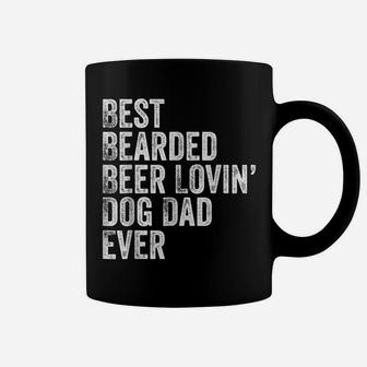 Mens Best Bearded Beer Lovin Dog Dad Coffee Mug | Crazezy