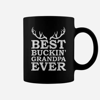 Mens Best Buckin' Grandpa Ever Hunting Coffee Mug | Crazezy
