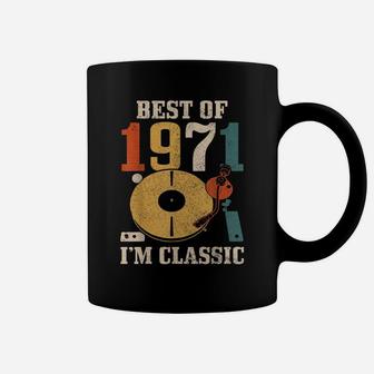 Mens Best Of 1971 I'm Classic 50Th Birthday Gift Vintage Vinyl Dj Coffee Mug | Crazezy UK