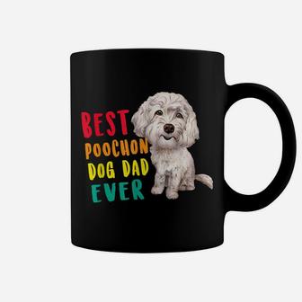 Mens Best Poochon Dog Dad Ever Fathers Day Funny Cute Coffee Mug | Crazezy