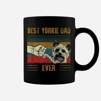 Mens Best Yorkshire Terrier Dog Dad Father's Day Shirt For Dad Coffee Mug | Crazezy CA