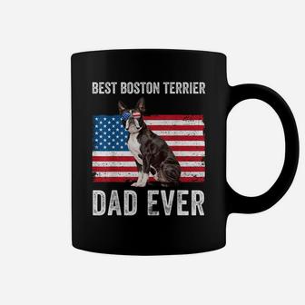 Mens Boston Terrier Dad Usa American Flag Dog Lover Owner Funny Coffee Mug | Crazezy UK