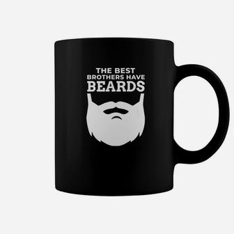 Mens Brother Funny Beard Saying Gift For Best Brother Coffee Mug - Thegiftio UK