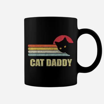 Mens Cat Daddy Funny Vintage Style Cat Retro Distressed Coffee Mug | Crazezy AU