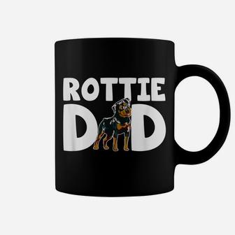 Mens Colorful Rottie Lover I Love My Rottweiler Dad Puppy Owner Coffee Mug | Crazezy UK