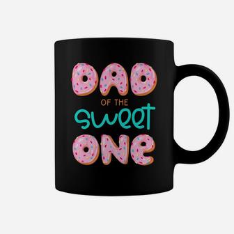 Mens Dad Of Sweet One First Birthday Matching Family Donut Theme Coffee Mug | Crazezy AU