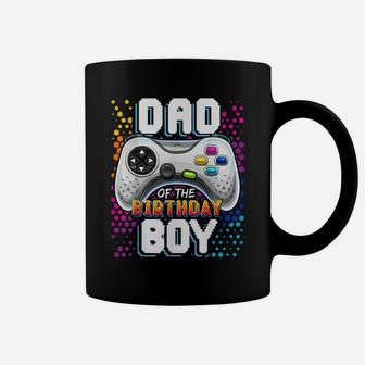 Mens Dad Of The Birthday Boy Matching Video Gamer Birthday Party Coffee Mug | Crazezy UK