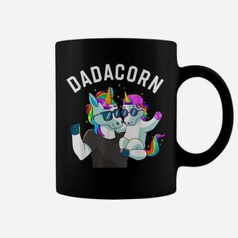 Mens Dadacorn Unicorn Dad Family Birthday Fathers Day Daughter Coffee Mug | Crazezy