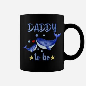 Mens Daddy To Be Whale Baby Shower Sea Animal Themed White Coffee Mug | Crazezy