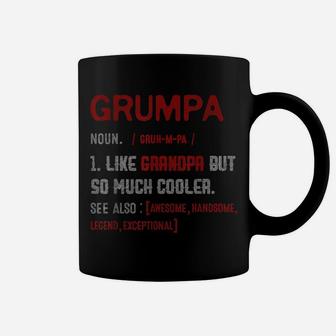 Mens Definition Grumpa Like Grandpa But Much Cooller Father's Day Coffee Mug | Crazezy