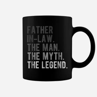 Mens Father In Law The Myth The Man The Legend Shirt Funny Gift Coffee Mug | Crazezy