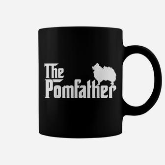 Mens Funny Pomeranian Father Dad The Pom Father Dog Lover Coffee Mug | Crazezy CA