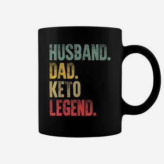 Mens Funny Vintage Gift Husband Dad Keto Legend Retro Coffee Mug | Crazezy