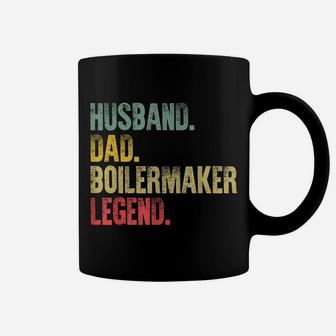 Mens Funny Vintage Shirt Husband Dad Boilermaker Legend Retro Coffee Mug | Crazezy