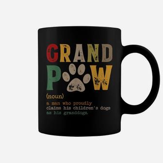 Mens Grand Paw Grandpa Dog Dad Definition Pawpa Father's Day Coffee Mug | Crazezy UK
