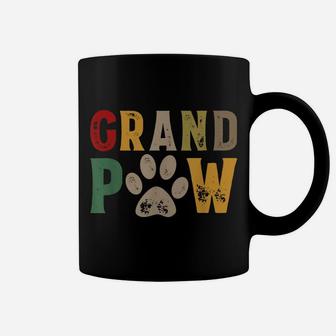 Mens Grand Paw Grandpa Dog Dad Grandpaw Puppy Lover Father's Day Coffee Mug | Crazezy