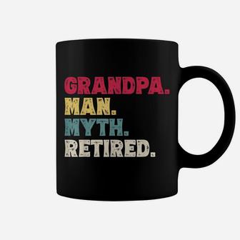 Mens Grandpa Man Myth Retired Funny Father's Day Retirement Gift Coffee Mug | Crazezy