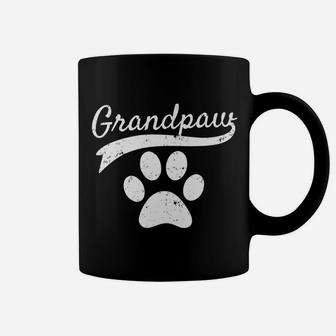 Mens Grandpaw Grand Paw Dog Lovers Grandpa Vintage Athletic Gift Coffee Mug | Crazezy DE