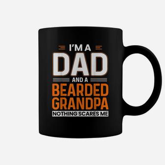 Mens I'm A Dad And A Bearded Grandpa Funny Beard Lover Father Coffee Mug | Crazezy