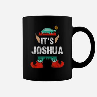 Mens It's Joshua Elf Personalized First Name Christmas Gift Coffee Mug | Crazezy