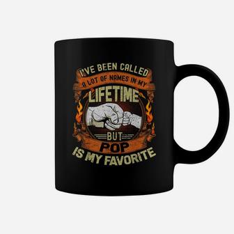Mens I've Been Called Lot Of Name But Pop Is My Favorite Gift Coffee Mug | Crazezy AU