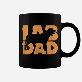 Mens Lab Dad Labrador Retriever Dog Dad Daddy Father's Day Coffee Mug | Crazezy