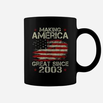 Mens Making America Great Since 2003 Vintage Gifts 17Th Birthday Coffee Mug | Crazezy