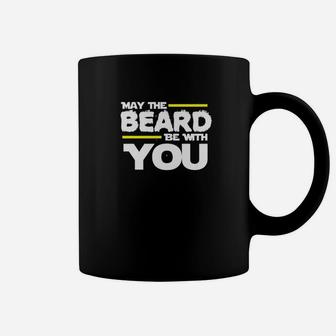 Mens May The Beard Be With You Manly Beard Coffee Mug - Thegiftio UK