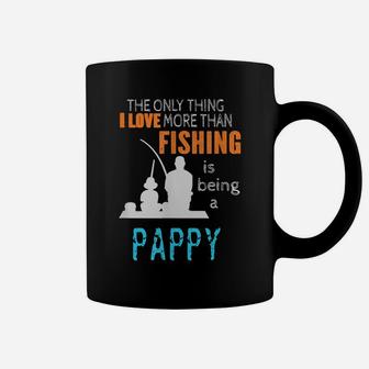 Mens More Than Love Fishing Pappy Special Grandpa Coffee Mug | Crazezy